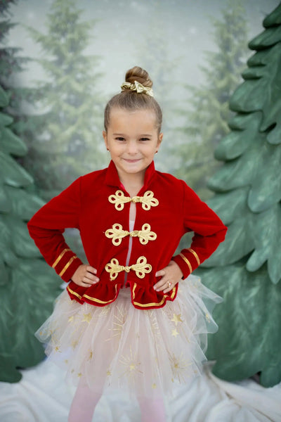 wooden soldier christmas dresses Very Merry Toy Soldier long sleeve midi dress