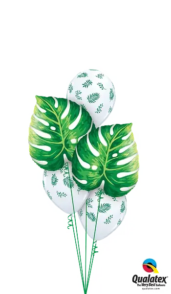 Tropical Philodendron Foil Balloon qualatex