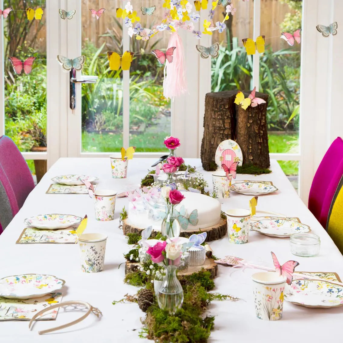 Truly Fairy Paper Butterfly Chandelier Talking Tables