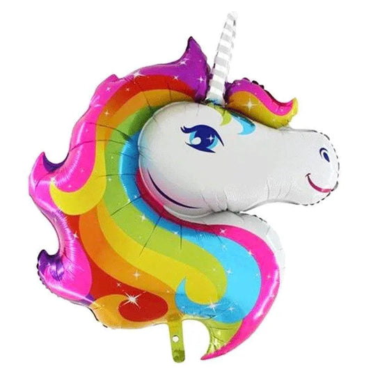 Unicorn Rainbow Head - Foil Balloon 41″ grabo