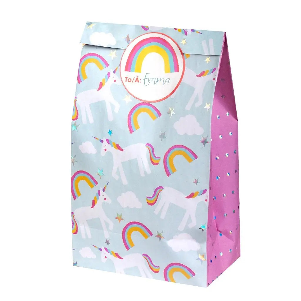 Unicorn Treat Bags with Stickers Great Pretenders