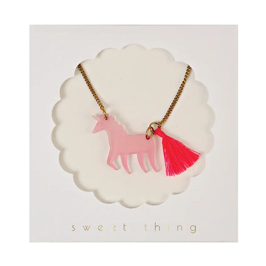 Unicorn necklace Meri Meri