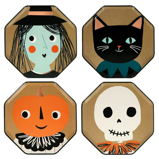 Vintage Halloween Side Plates (set of 8) thepartyville