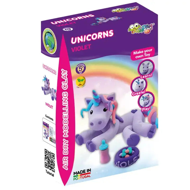 Violet - Unicorns Collection- Air Dry Modelling Clay Kit JumpingClay