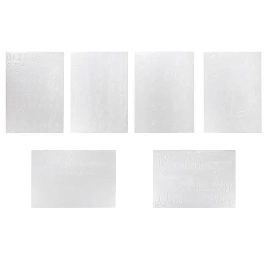 WEDDING NUMBER AND LETTER STENCILS GingerRay