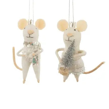 Wonderland King & Queen Mouse Hanging Decoration SASS AND BELLE