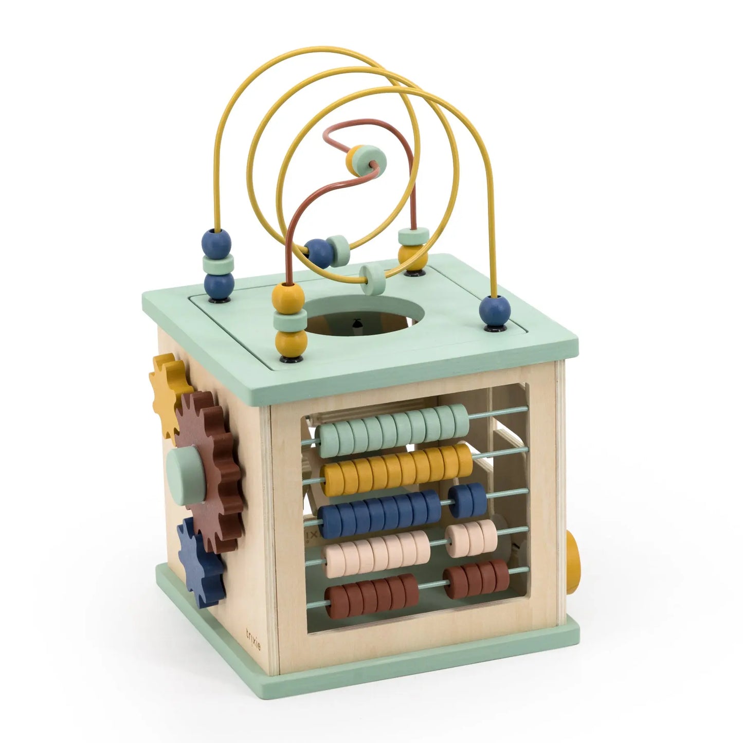 Wooden 5-in-1 activity cube Trixie