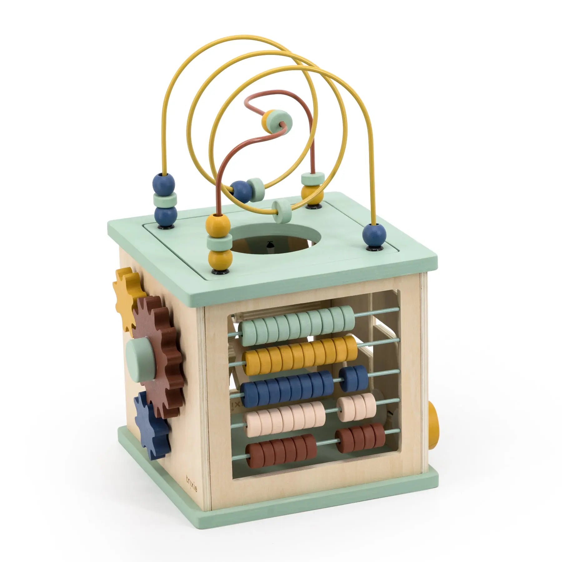 Wooden 5-in-1 activity cube Trixie