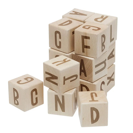 Wooden Alphabet Blocks 16 pcs Sebra