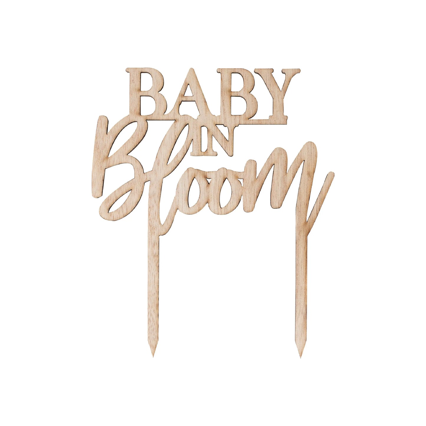 Wooden Baby Shower Cake Topper GingerRay
