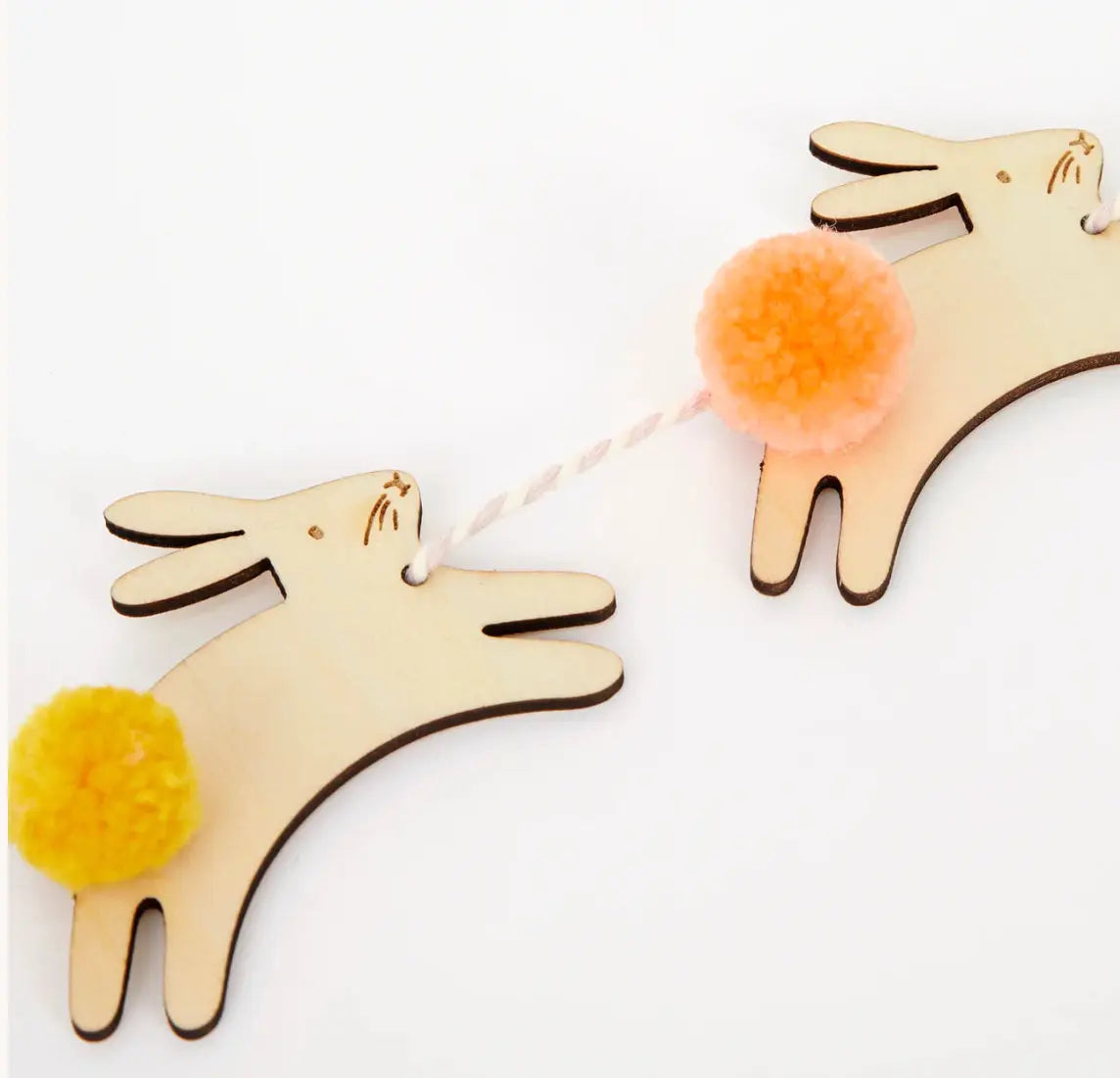Wooden Bunny Mini Garland Meri Meri