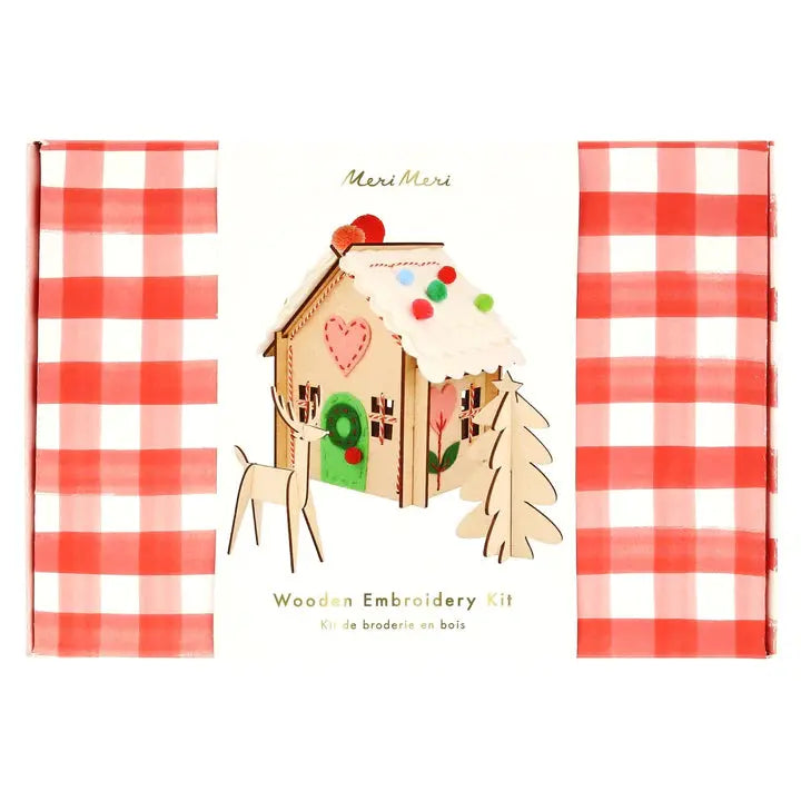 Wooden Embroidery Gingerbread House Meri Meri