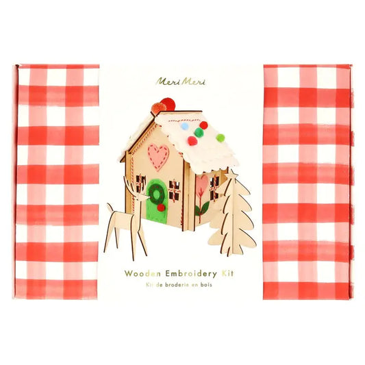 Wooden Embroidery Gingerbread House Meri Meri