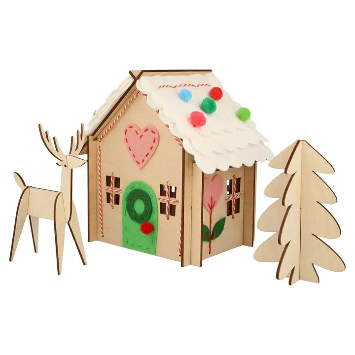 Wooden Embroidery Gingerbread House Meri Meri