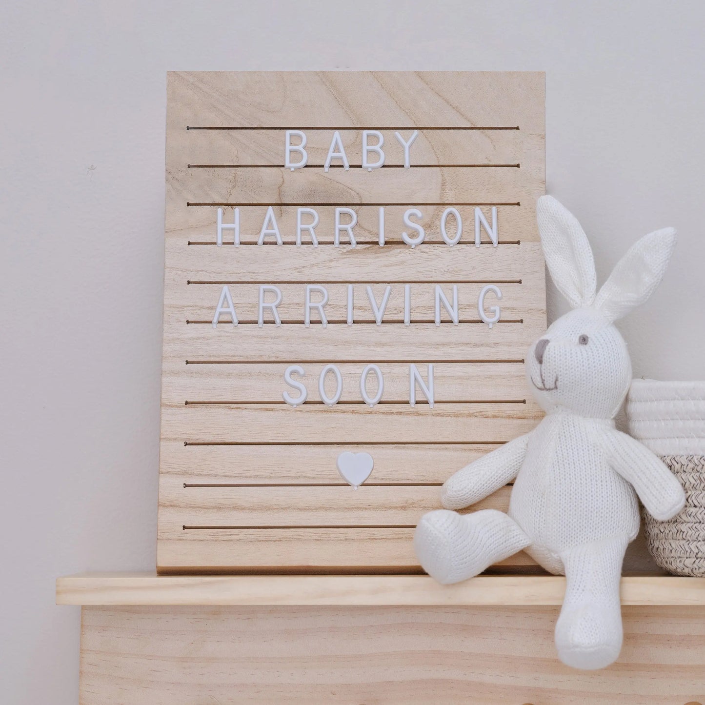 Wooden Letter Board with Letters Ginger Ray