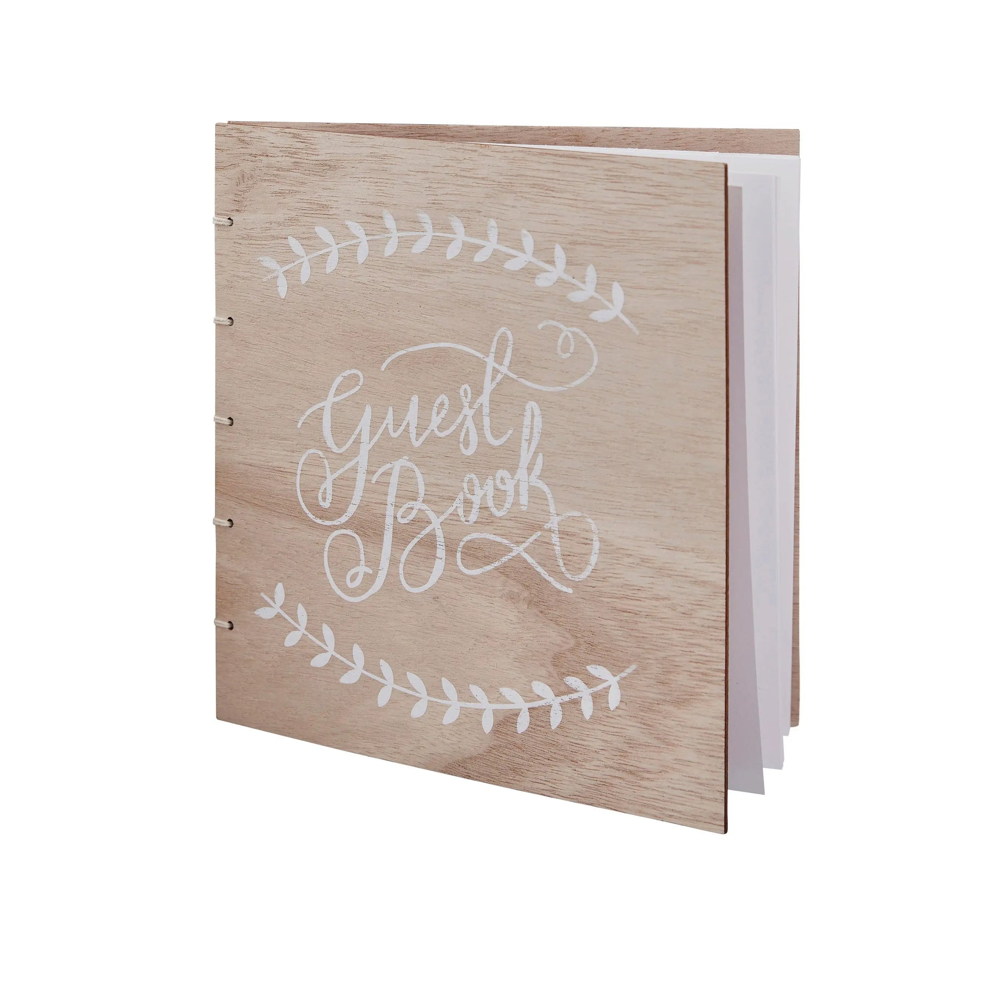 Wooden Wedding Guest Book Ginger Ray