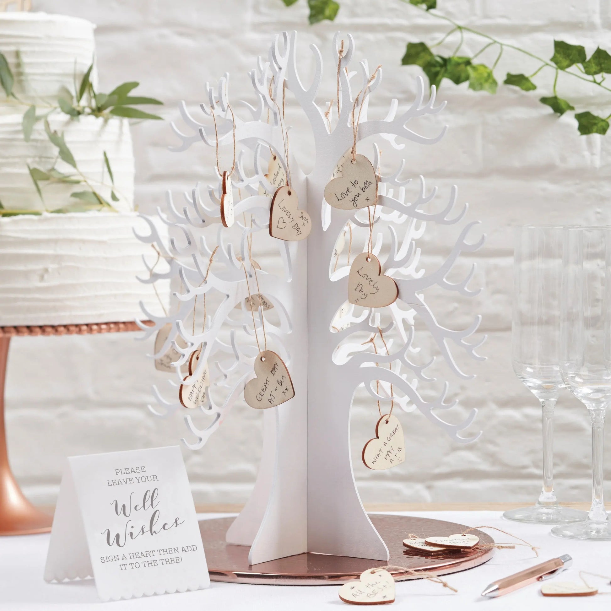 Wooden Wishing Tree Wedding Guest Book Alternative Ginger Ray