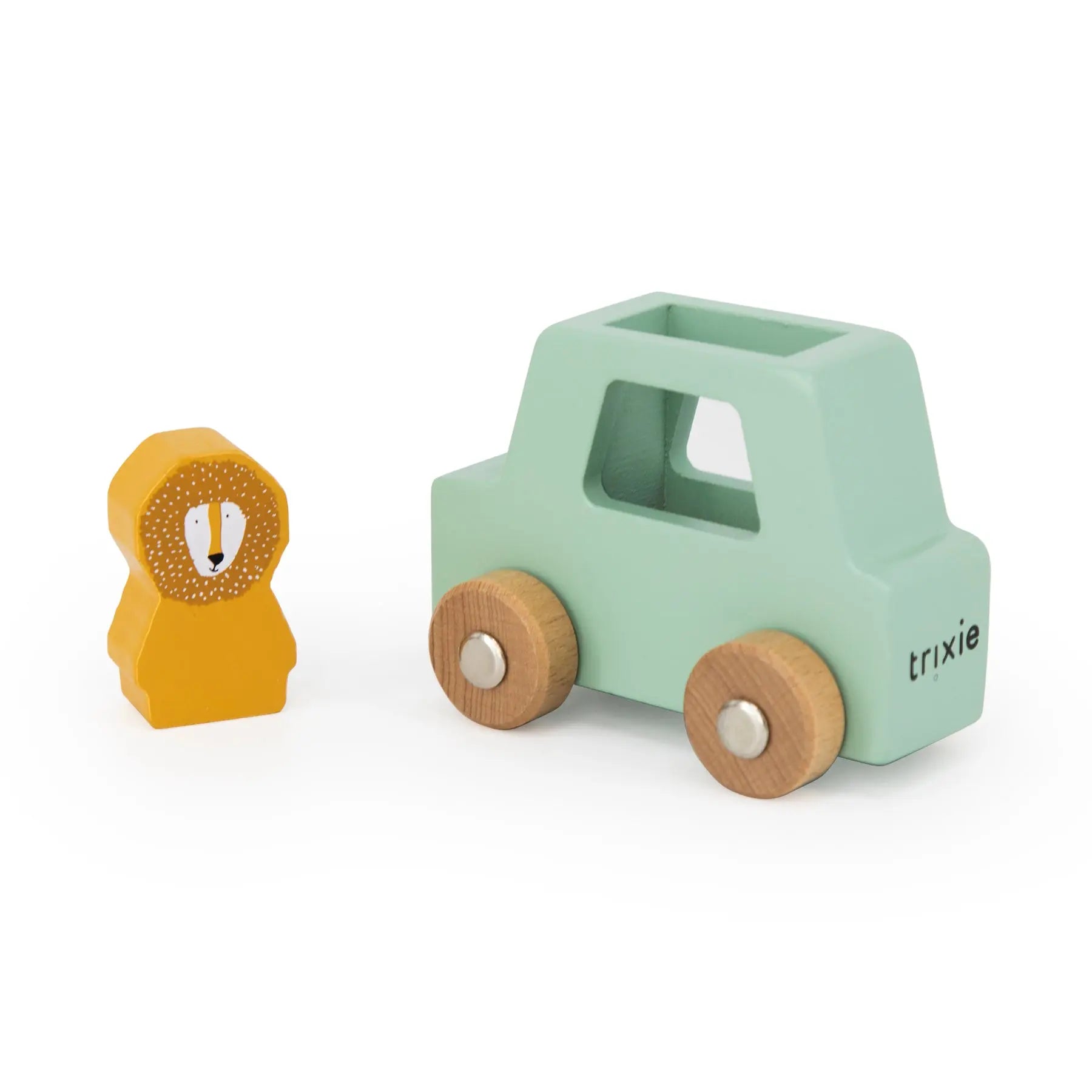 Wooden animal car set Trixie