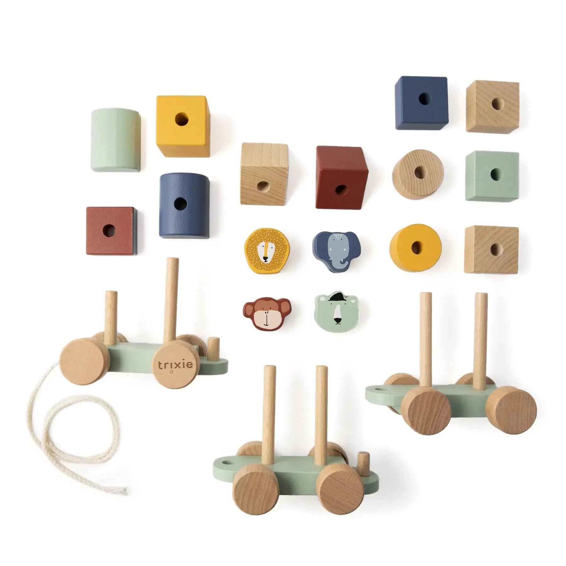 Wooden animal train Trixie