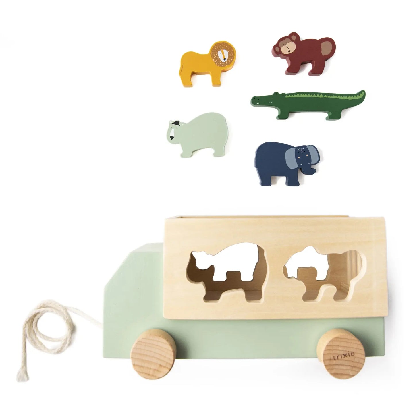 Wooden animal truck Trixie