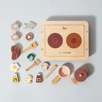 Wooden diner play set Petit Monkey