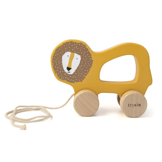 Wooden pull along toy - Mr. Lion Trixie