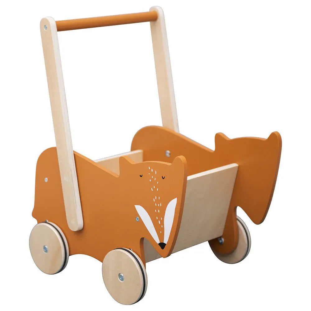 Wooden push along cart - Mr. Fox Trixie