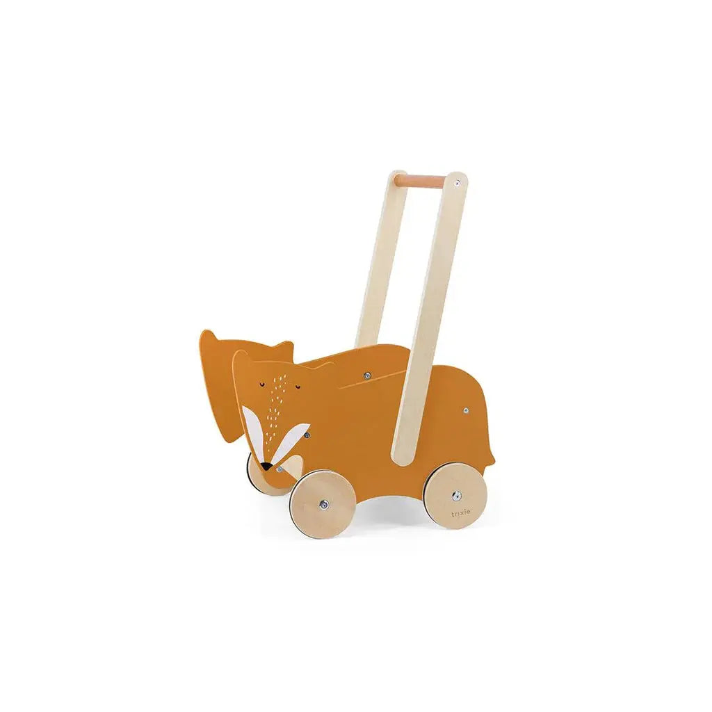 Wooden push along cart - Mr. Fox Trixie