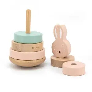 Wooden stacking toy - Mrs. Rabbit Trixie