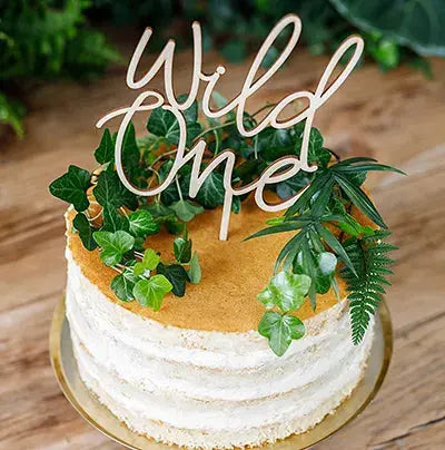 Wooden topper Wild One Partydeco