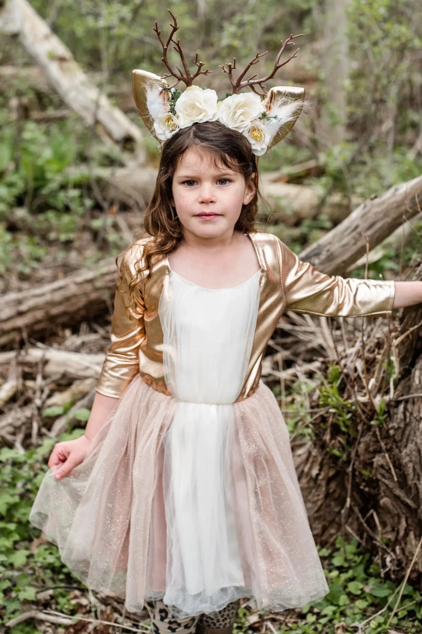 Woodland Deer Dress & Headpiece Great Pretenders