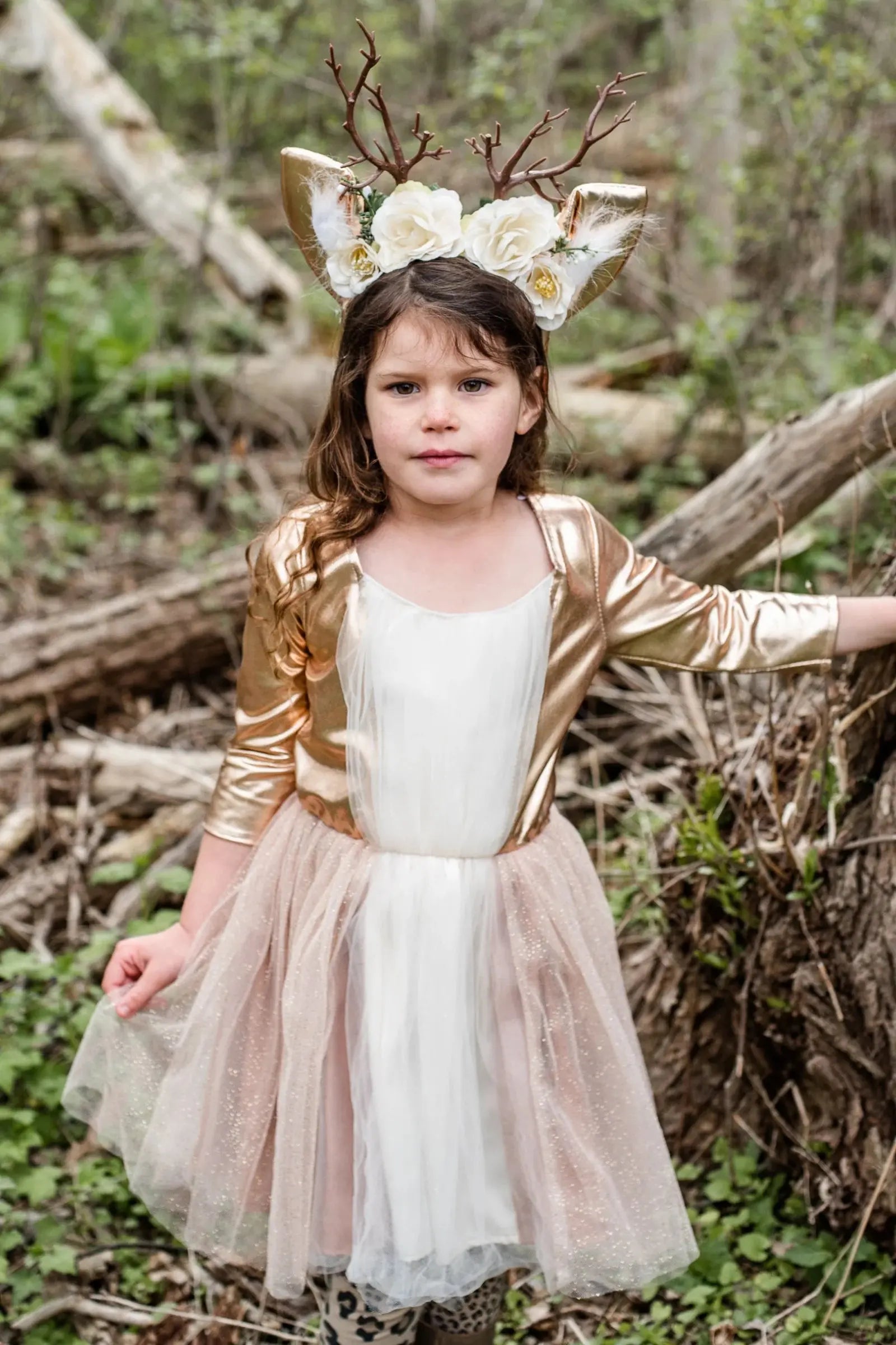 Woodland Deer Dress & Headpiece Great Pretenders