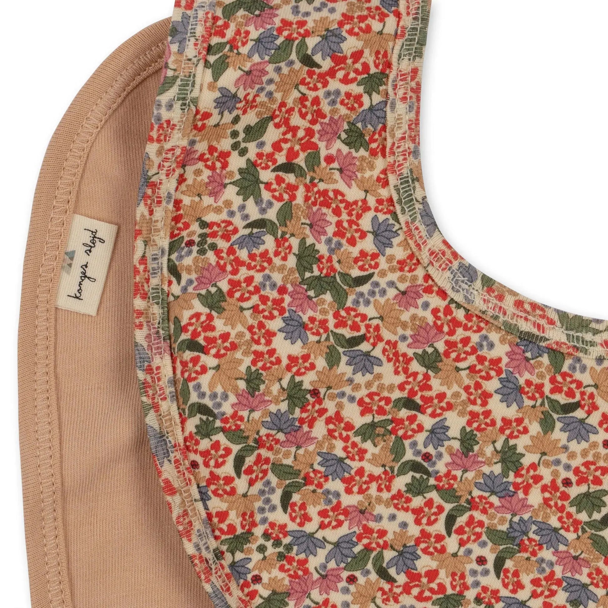 basic 2 pack bib - jardin rouge Konges Slojd