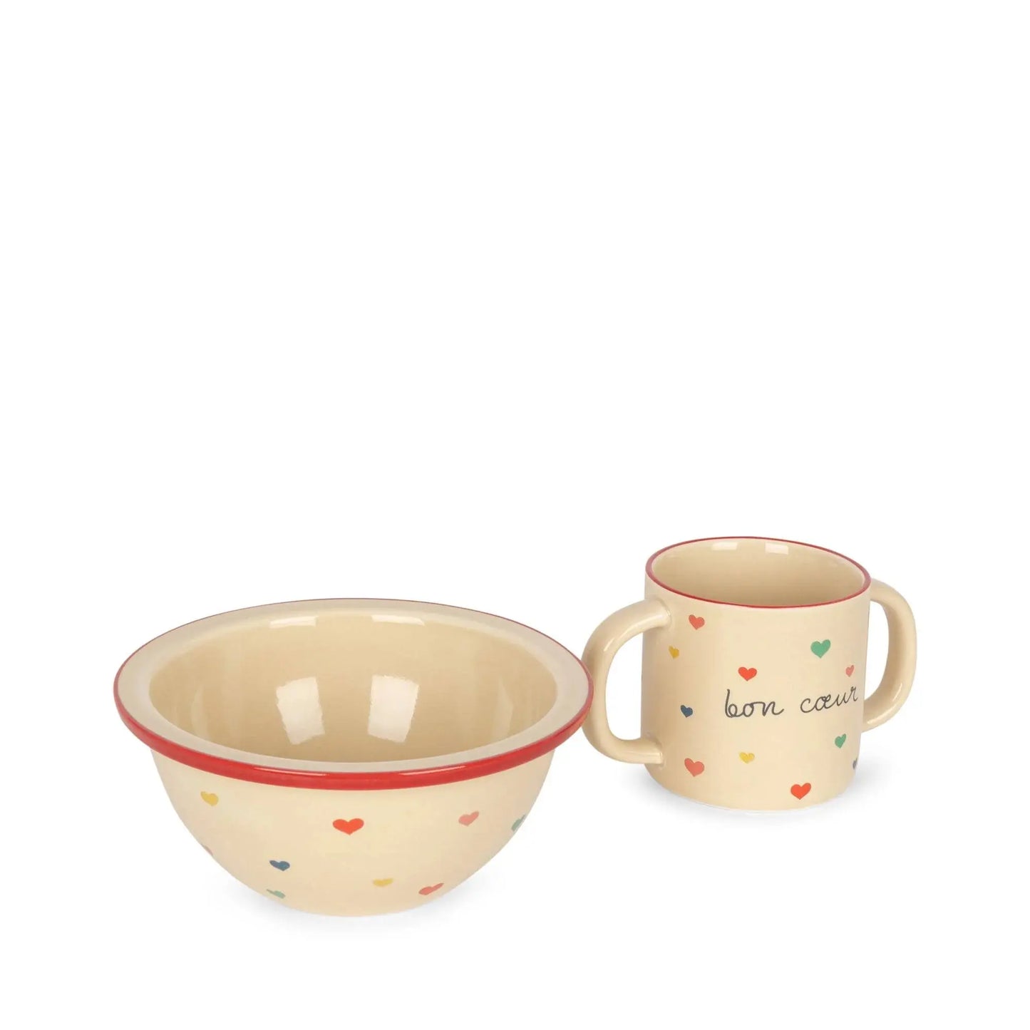 ceramic cup and bowl - bon coeur Konges Slojd