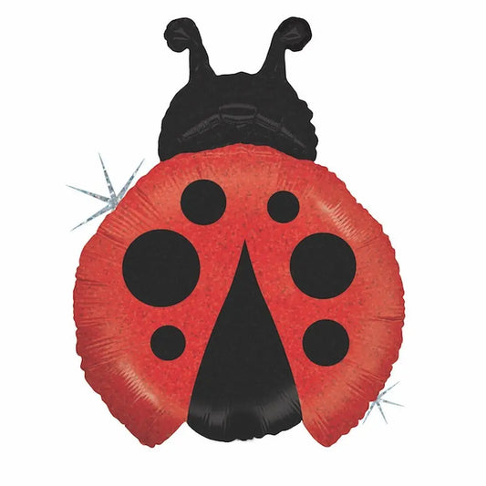 ladybug balloon betallic