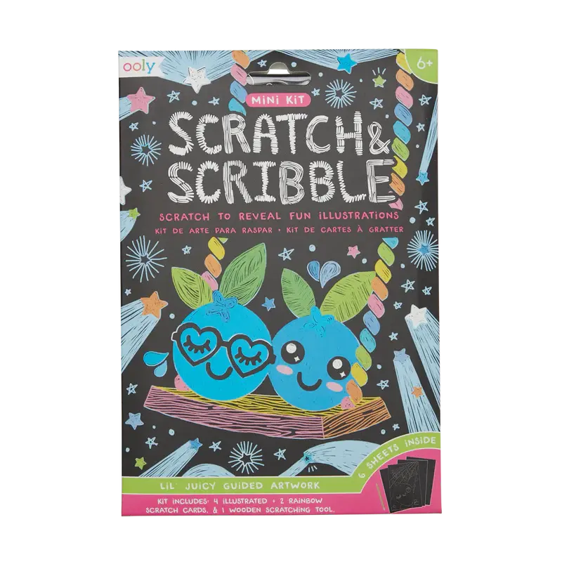 lil' juicy mini scratch and scribble art kit OOLY