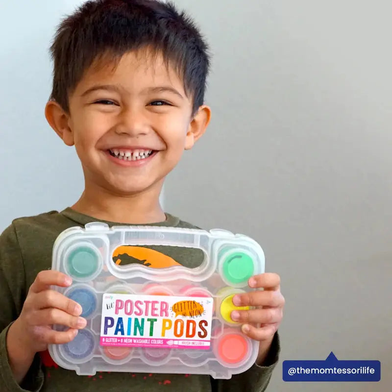 lil' poster paint pods - glitter and neon OOLY