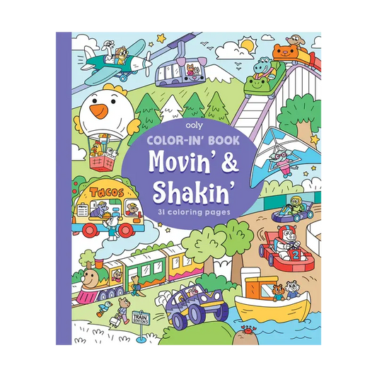 movin’ and shakin’ coloring book OOLY