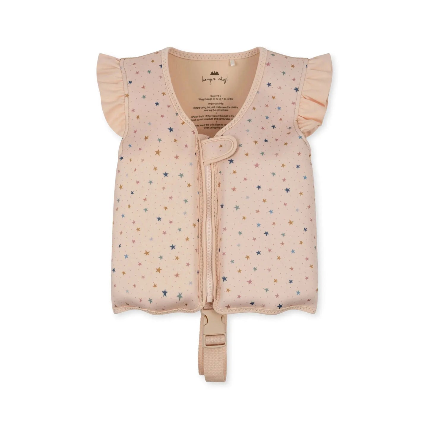 neoprene float vest frill - stars multi Konges Slojd