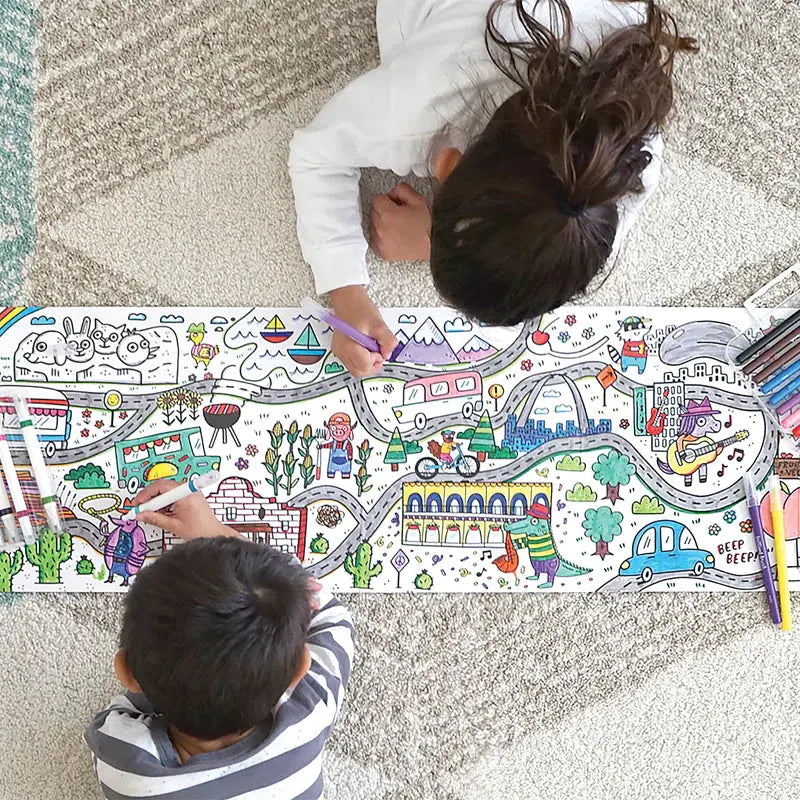 picturesque panorama coloring book - wacky alien universe OOLY