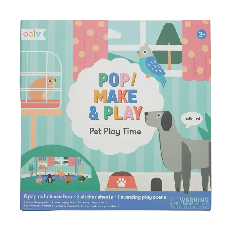 pop! make and play activity scene - pet play time OOLY