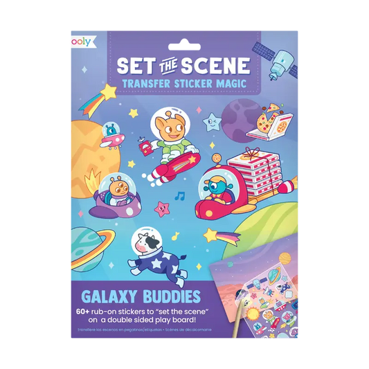 set the scene transfer stickers magic - galaxy buddies OOLY