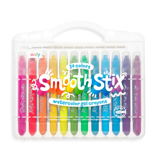 smooth stix watercolor gel crayons - set of 24 OOLY