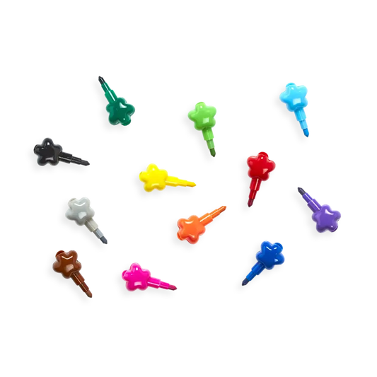 stack of stars stacking crayons OOLY