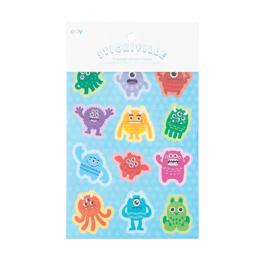 stickiville monster sticker book OOLY