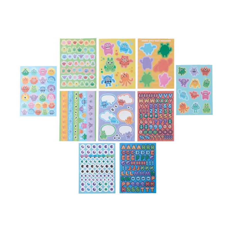 stickiville monster sticker book OOLY