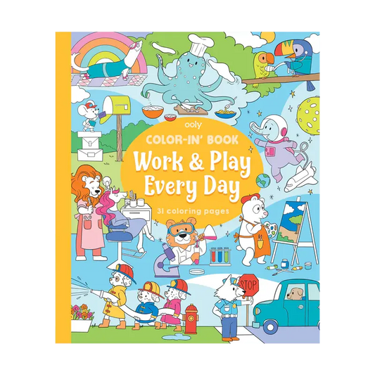 work and play every day coloring book OOLY